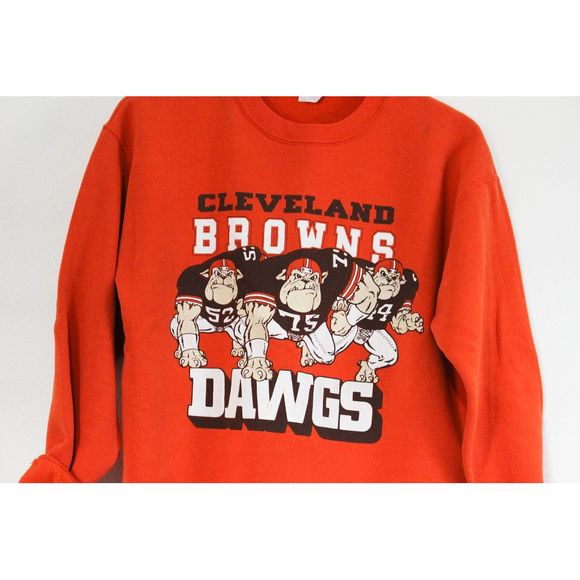 Vintage Cleveland Browns Dawgs Football Sweatshirt - Picture 2 of 4